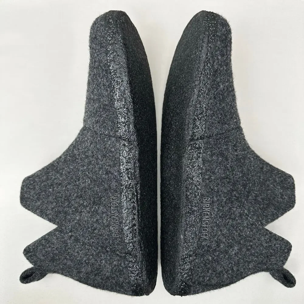 Birkenstock Unisex Andermatt Anthracite Wool Felt Slipper Boots Size 41 R L10 M8